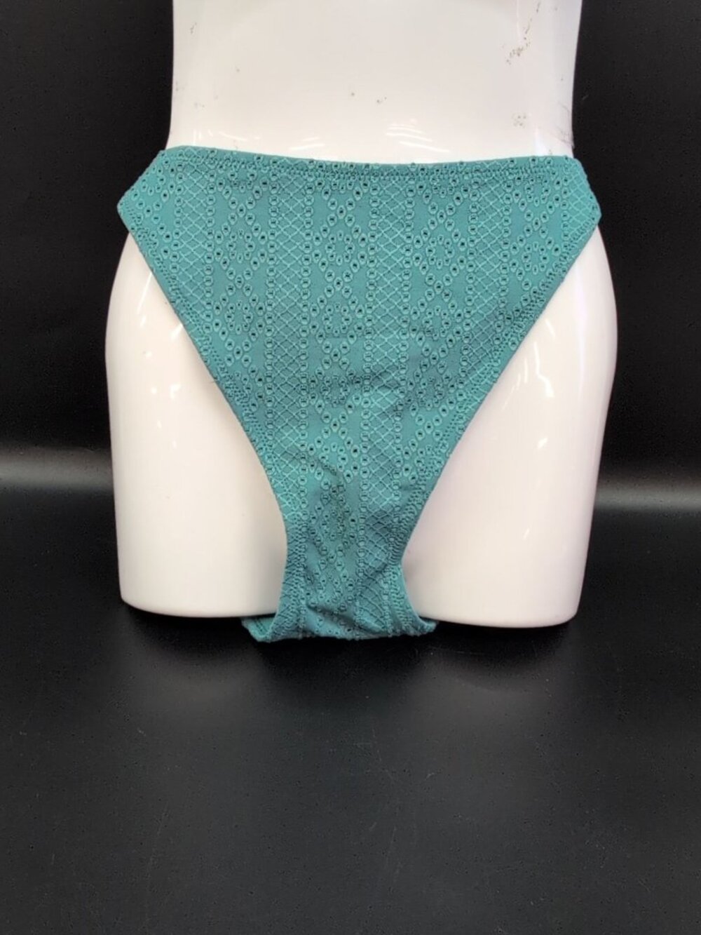 Adore Me Textured Lace Side Tie Bikini Swim Bottom XL Brittny Blue